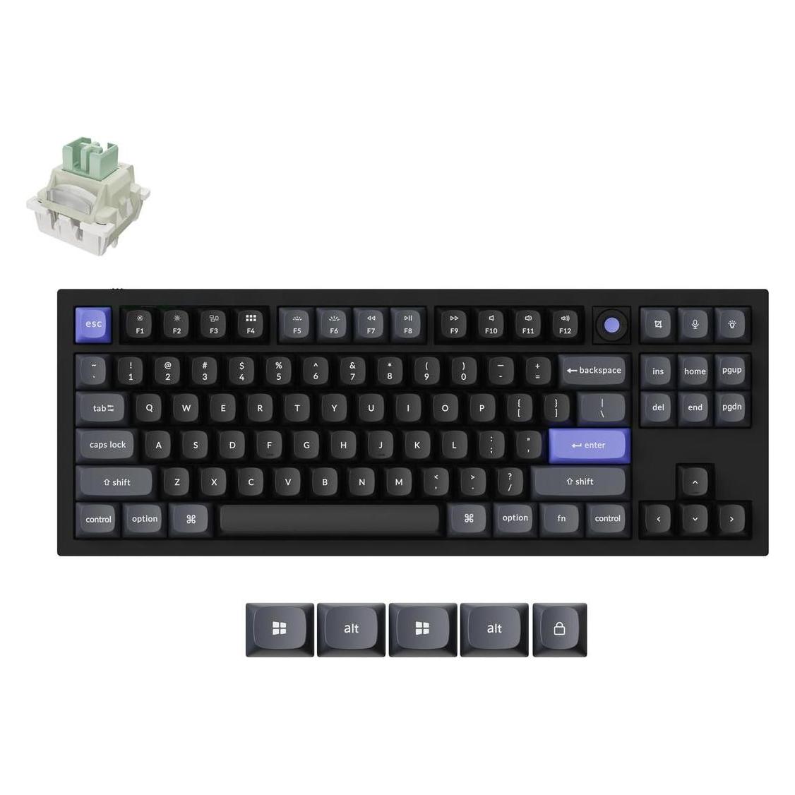 Keychron Q3 HE 8K Magnetischer Schalter Tastatur (US, Kabelgebunden) (Q3HW-M1)