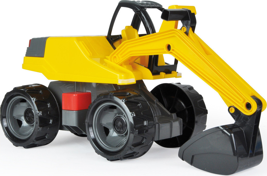 Lena GIGA TRUCKS Graafmachine Pro, Rypadlo, Zwart, Geel