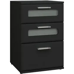 ML-Design Nachttisch Nachtschrank Beistelltisch Boxspringbett Kommode 3 Schubladen Konsole