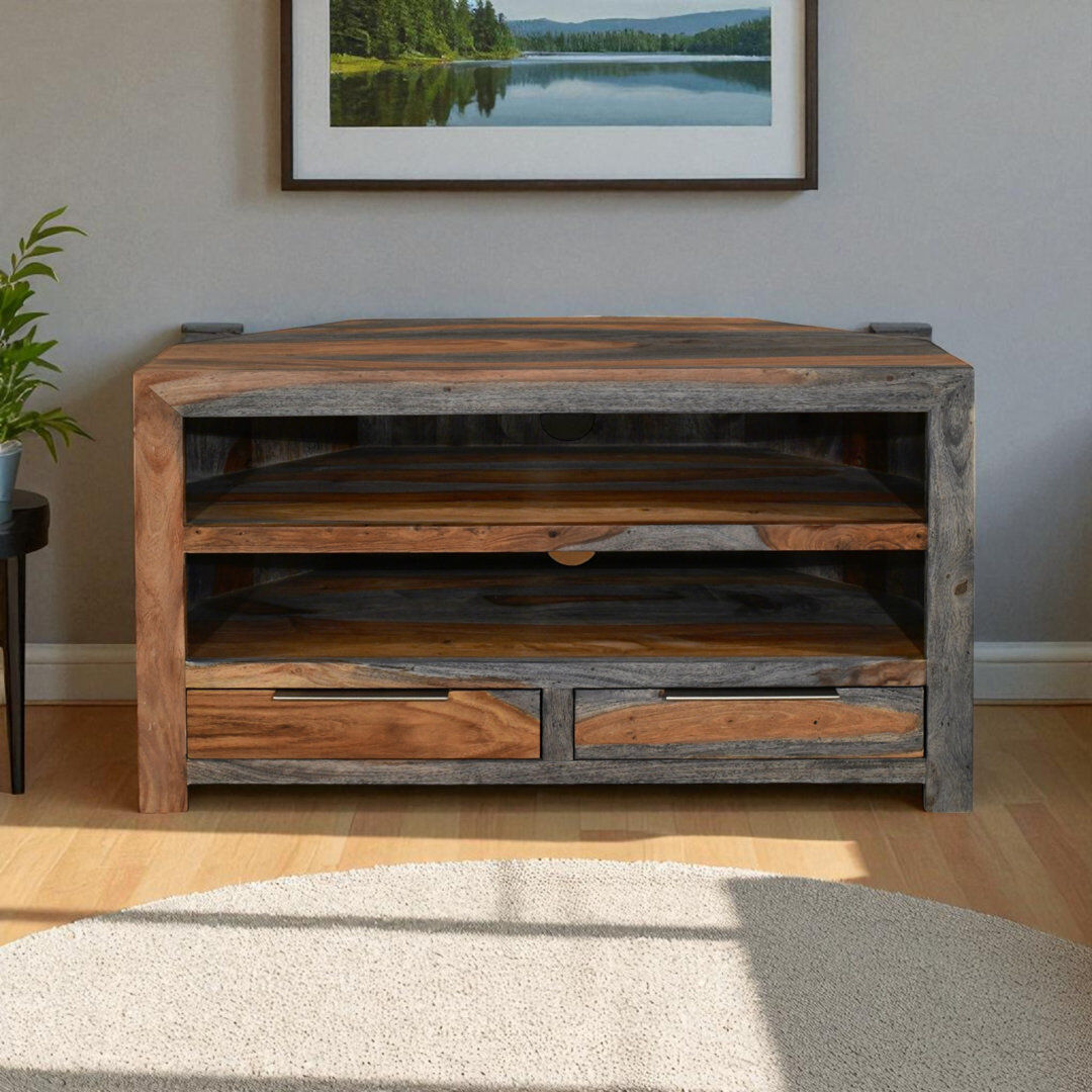Daily Sales Goa Cube TV Stand for TVs up to 43" Natural Wood;Gray Wood;Matt lacquer 43"
