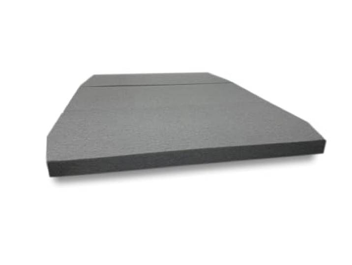 Dibapur® Universal T7 Kaltschaum Falt Klappmatratze Faltmatratze Bezug Grau 136x194