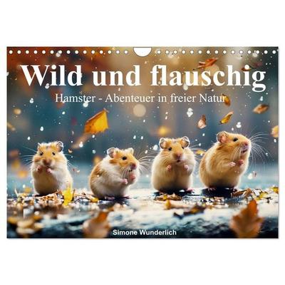 Wild und flauschig - Hamster - Abenteuer in freier Natur (Wandkalender 2027 DIN A4 quer), CALVENDO Monatskalender