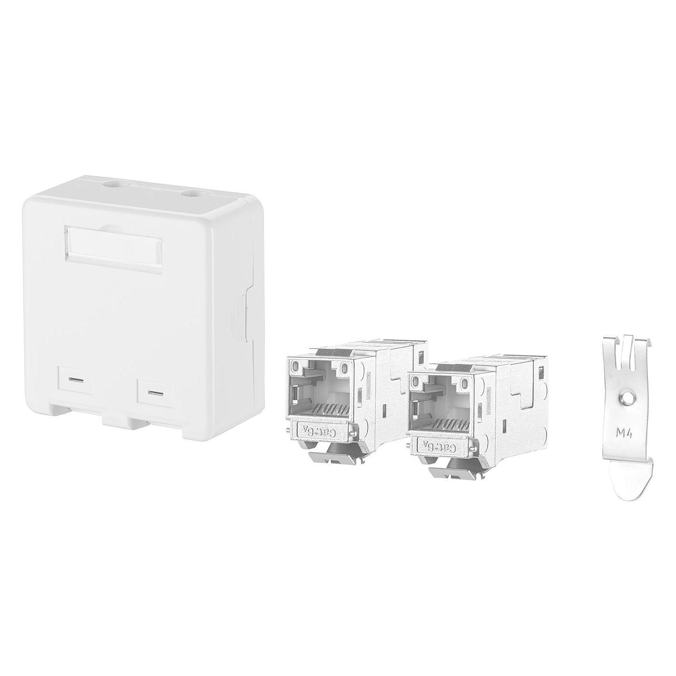 Metz Connect Anschlussbox APZ 2 Port E-DAT Modul Keystone Für den Anschluss des Abschlusspunkt Zähle (Keystone Modul, Netzwerk Zubehör) (130910D2APLKE)