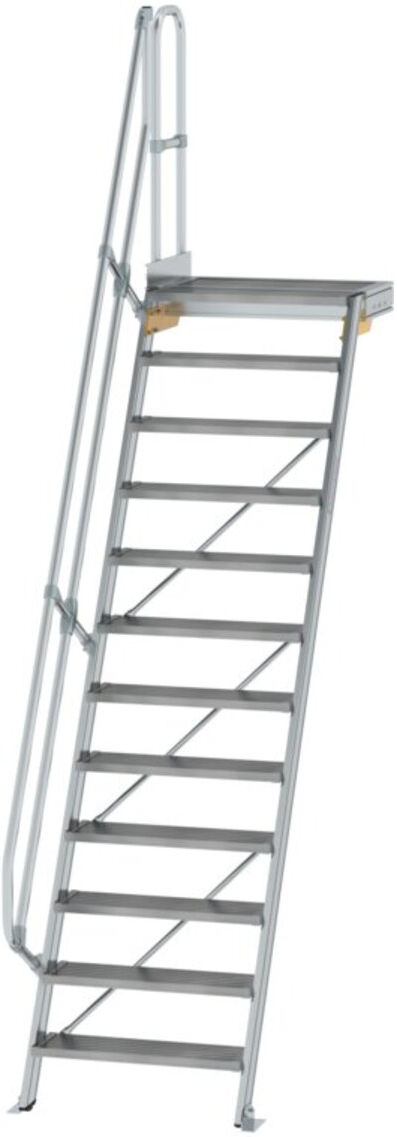 MUNK Aluminium-Treppe Plattform 60° 12 Stufen (600392)