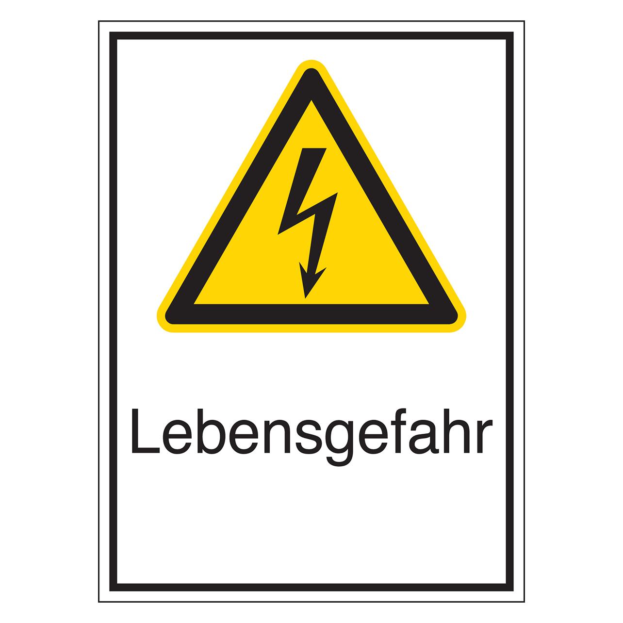 Brady STD-749-131x185-B7541, Warnschilder für Elektrische Einrichtungen - Lebensgefahr (801215)