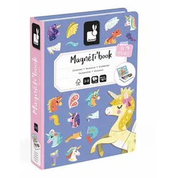 JANOD Magnetbuch Einhörner – Kreatives Lernspiel zur Förderung von Fantasie und Motorik ab 3 Jahren
