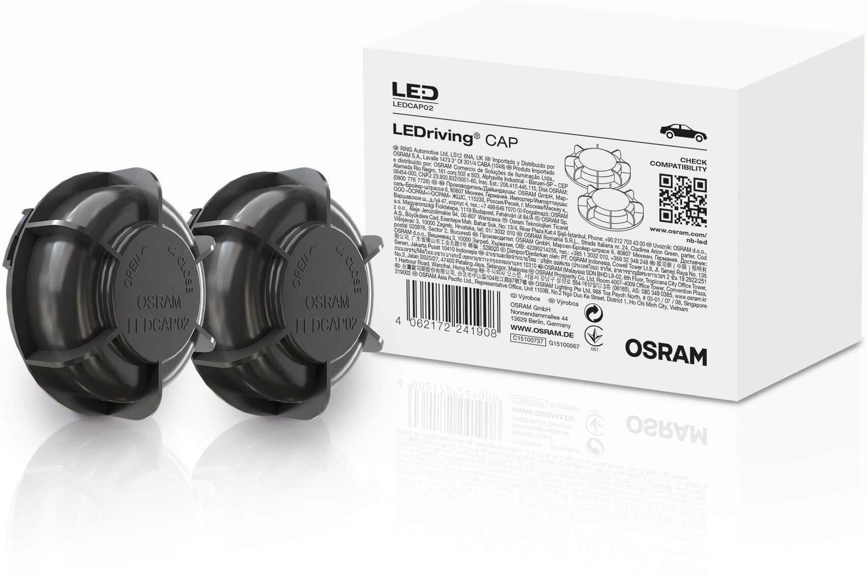 Osram Kappe, Hauptscheinwerfer Ledriving Cap Ledcap02