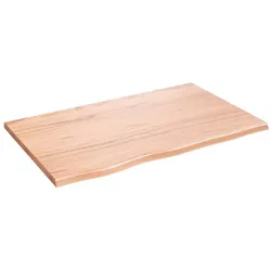 vidaXL Wandregal Hellbraun 80x50x2 cm Massivholz Eiche Behandelt