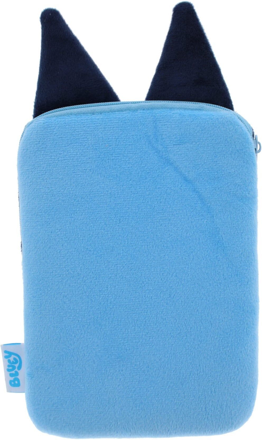 Blueprint Bluey Plush Pencil Case with 3D Ears for Kids, 24 cm, Officially Licensed