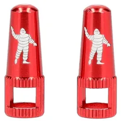 MICHELIN Ventilkappen 2er Set | rot