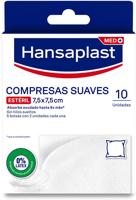 Hansaplast Hp gasas suaves 7,5 x 7,5 cm 10 u