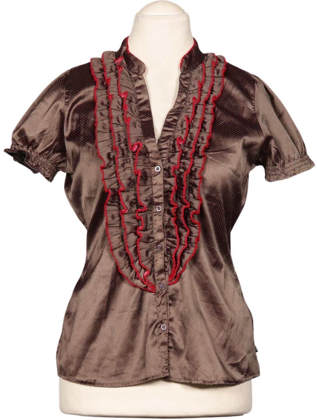 Dept. Damen Bluse, Braun, Gr. L, Synthetik - Second Hand