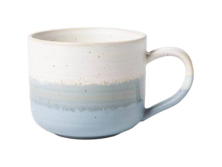 Kaffeetasse Coffee hellblau Stoneware H 8 cm 360 ml