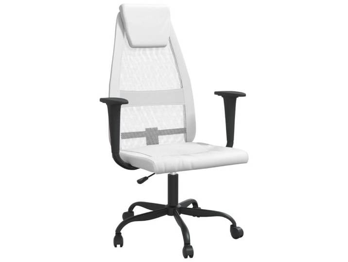 Saison Soldes  Chaise de bureau - SARAZYJ - design à dossier haut - réglable en hauteur blanc MM3560