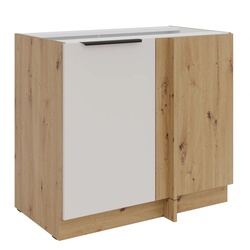 Küchen Eckunterschrank 105 cm Küche SOLANO Kaschmir beige Küchenzeile Küchenblock