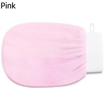 Inspire Select Exfoliating Bath Glove & Body Scrubber Towel For Smooth Skin, Deep Clean Shower Massage Mitt, Spa Like Body Rub pink