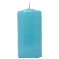 Stumpenkerzen türkis Weihnachten 100 x Ø 60 cm 36 Stunden Brenndauer