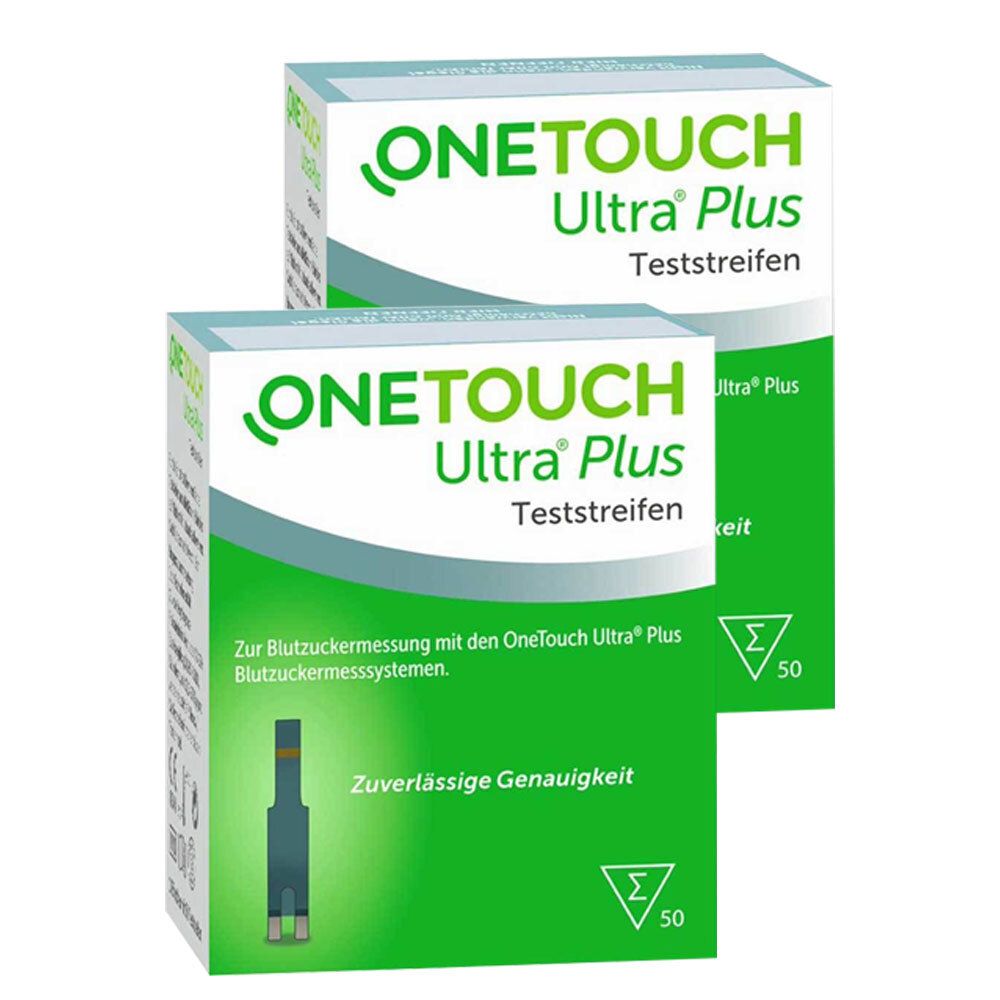 Doppelpack OneTouch Ultra Plus Teststreifen 2x50 St