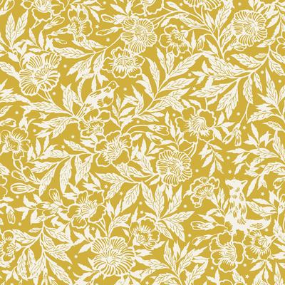 Vliestapete JOULES "Twilight Ditsy Antique Gold", gelb, B:0,52m L:10m, Vlies, Tapeten, floral