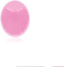 Useful Little Things Manual Soft Silicone Facial Cleansing Brush And Exfoliator Pad pink