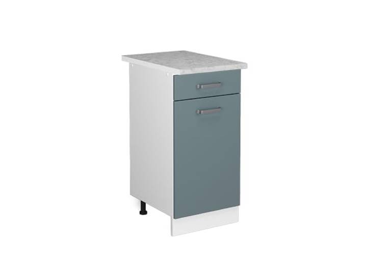 Vicco Unterschrank R-Line, Blau-Grau, 40 cm