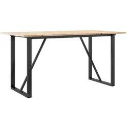 vidaXL, Couchtisch + Beistelltisch, Jagonor (O-Rahmen) (140 x 80 x 75 cm)