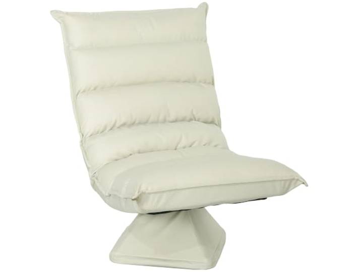 HOMCOM Bodenstuhl 360° drehbar Bodensessel mit Verstellbarer Rückenlehne gepolstert Relaxsessel zum Fernsehen, Lesen Lesesessel Meditationsstuhl Lazy Sofa für Meditation Yoga Zuhause Beige