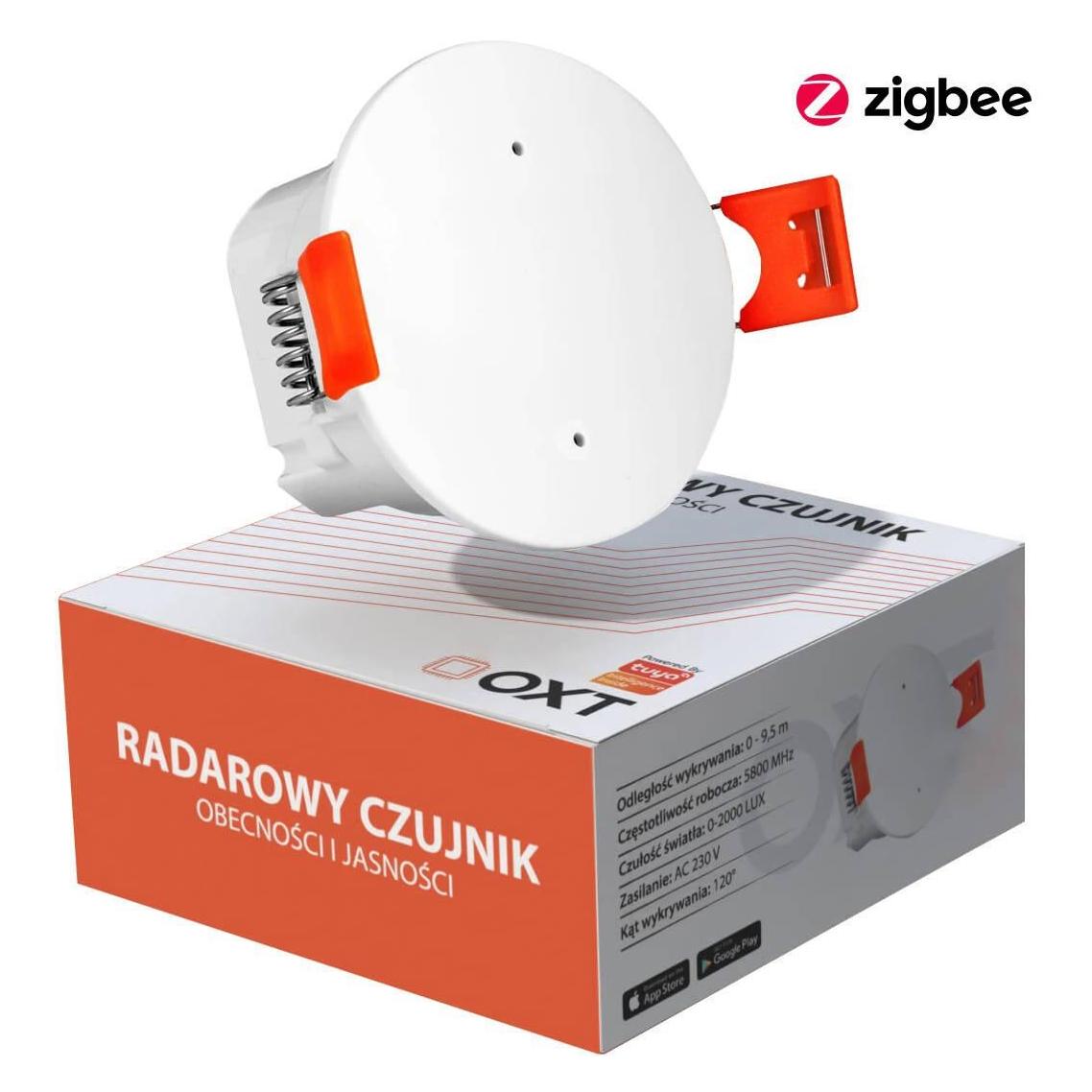OXT Helligkeit Präsenz Radarsensor 230V ZigBee TUYA (T160)