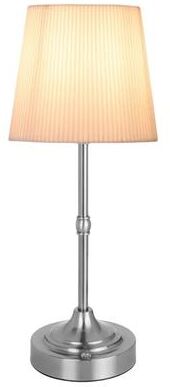 Uplifted Finds Metal Base Small Table Lamp 2200K Warm Light Cordless LED Desk Lamp USB Rechargeable 5200mAh Portable silver
