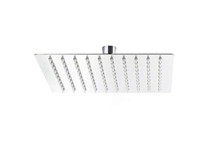 Wiltec Pommeau de douche Carré 30x30cm Tête de douche Jet Effet pluie Acier inoxydable Accessoire salle de bains Spa à domicile