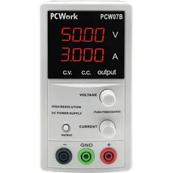 PCW 07B - Labornetzgerät, 0 - 50 V, 0 - 3 A, analog steuerbar