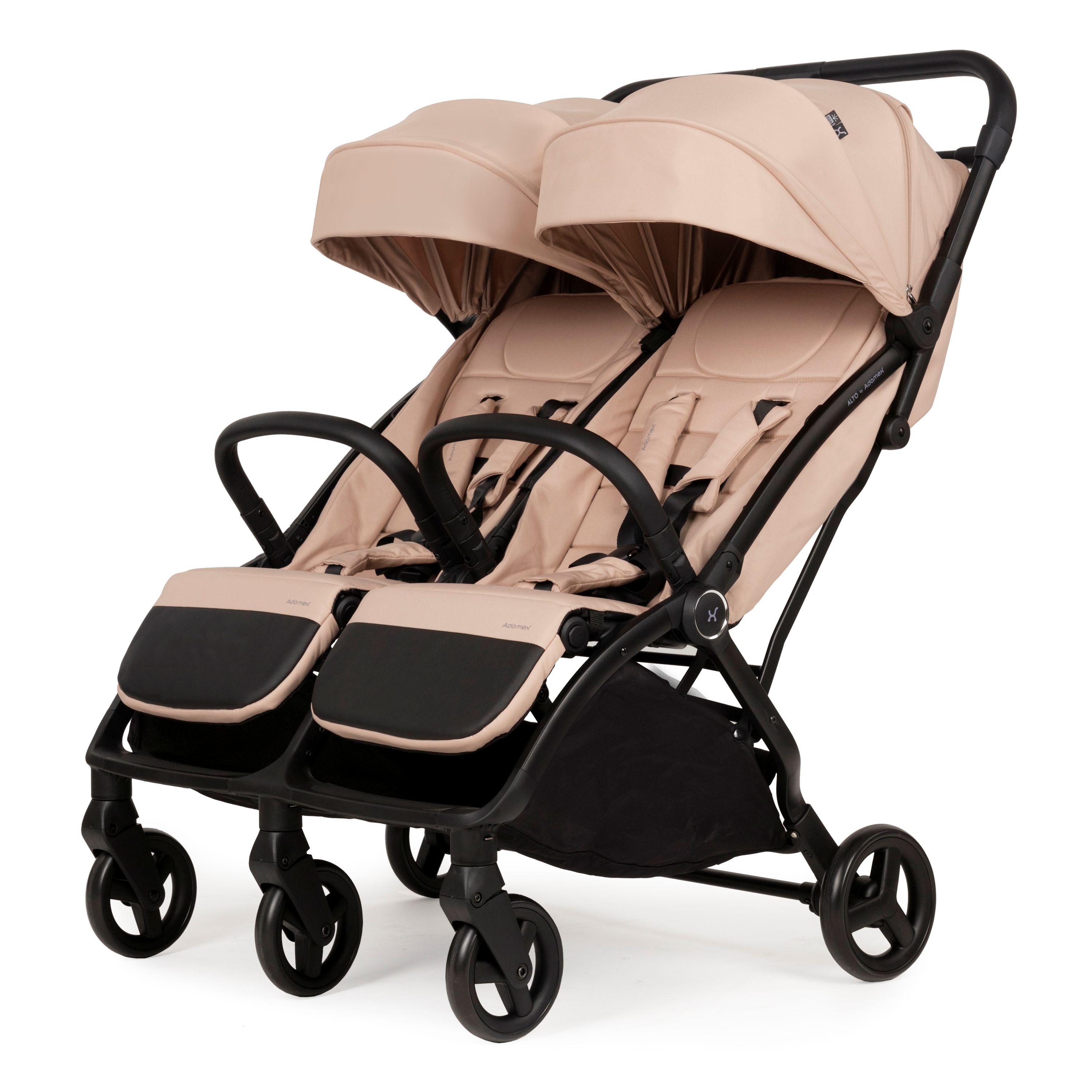 Adamex Duo Geschwisterwagen & Zwillingswagen bis 22 kg pro Sitz ALTO Beige