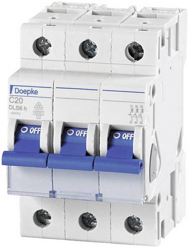 Doepke 09914296 DLS6H C32A 3polig 6KA Leitungsschutzschalter 3polig 32 A 230 V, 400 V
