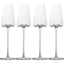 Intirilife Champagner Sekt Glas Set 220ml, Weingläser, Transparent