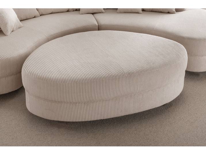 Polsterhocker HOME AFFAIRE Limoncello modern und bequem, tolle Detailverarbeitung , beige, B:150cm H:38cm T:96cm, 93% Polyester, 7% Polyamid, Hocker, Polsterhocker