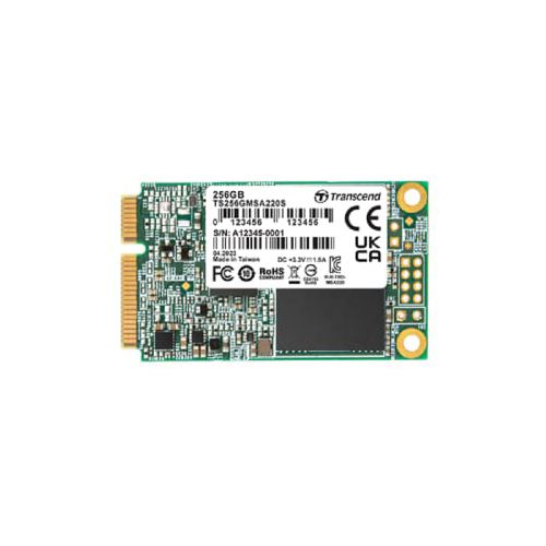256GB Transcend MSA220S MO-300 mSATA 6Gb/s 3D NAND (TS256GMSA220S)