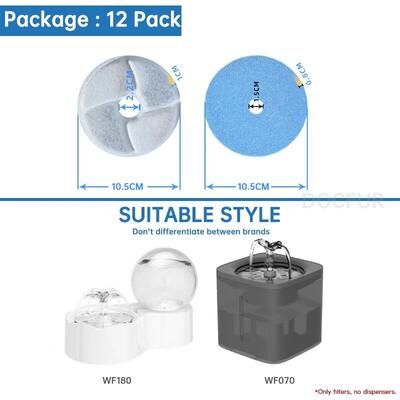 Inspire Essentials Premium Cat Water Fountain Replacement Filters 5