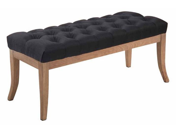 CLP Sitzbank Ramses Stoff antik-hell (1er), Stoff, helles Holzgestell, bodenschonend