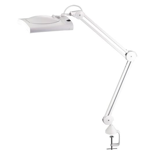 HP Autozubehör LED-Lupenleuchte Glaslinse 190,5mm (7,5?) Standfussweiss Abdeck.,eckiger Kopf (1612 lm) (9226)