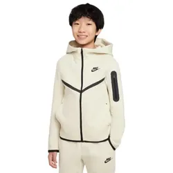 Nike Sportswear Tech Fleece Kapuzenjacke Kinder - beige/schwarz -
