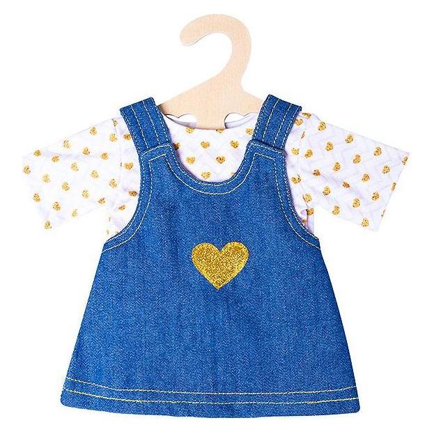 Heless Puppenkleid mit goldenem T-Shirt (1052)