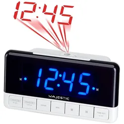 Majestic, Wecker, Neu SVE-337P Digitaler Wecker Schwarz, Weiss