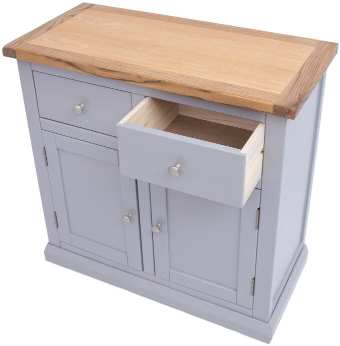 Brambly Cottage Hulme 84 cm W Sideboard Grey/Brown 80cm H X 84cm W X 40cm D