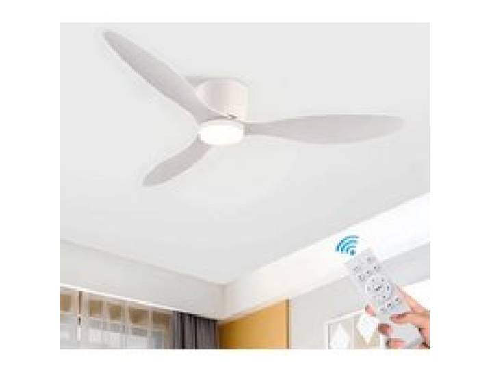 Ventilateurs de Plafond avec Lumières 42 Pouces 3 Couleurs 6 Vitesses Ventilateurs de Moteur à Courant Continu pour Chambre Salon