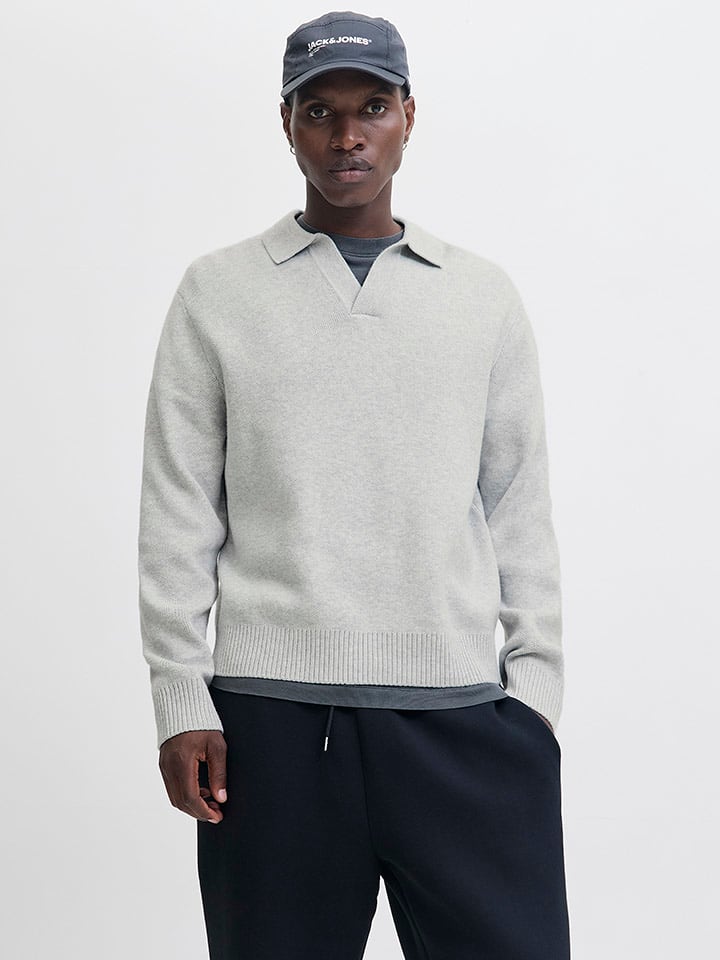 Jack & Jones Pullover in Hellgrau - XL