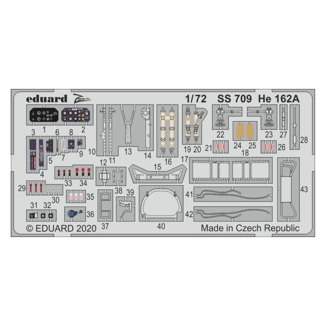 Eduard He 162A for Special Hobby (SS709)
