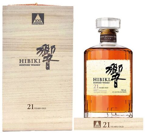 Hibiki Estuche whisky japonés Suntory 21 años Edición Limitada 100 Aniversario.