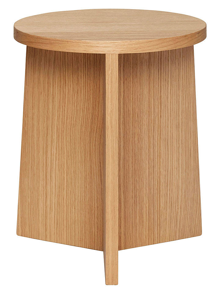 Hübsch Hocker "Split" in Natur - (H)42 cm - Ø 35 cm - onesize