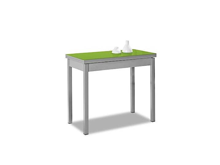 ASTIMESA Buchtyp Küchentisch, Metall, Grün, 80 x 40 cm bis 80 x 80 cm