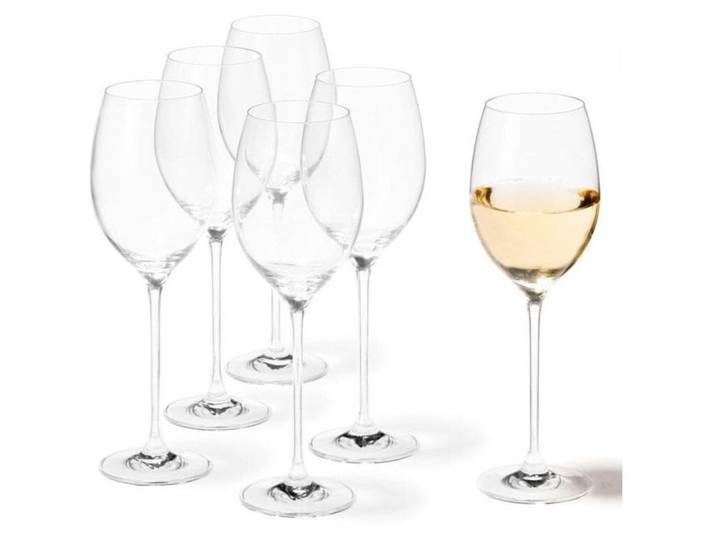 Weissweingläser-Set Leonardo transparent Kristallglas H 25 cm 0.40 l 6 Stk